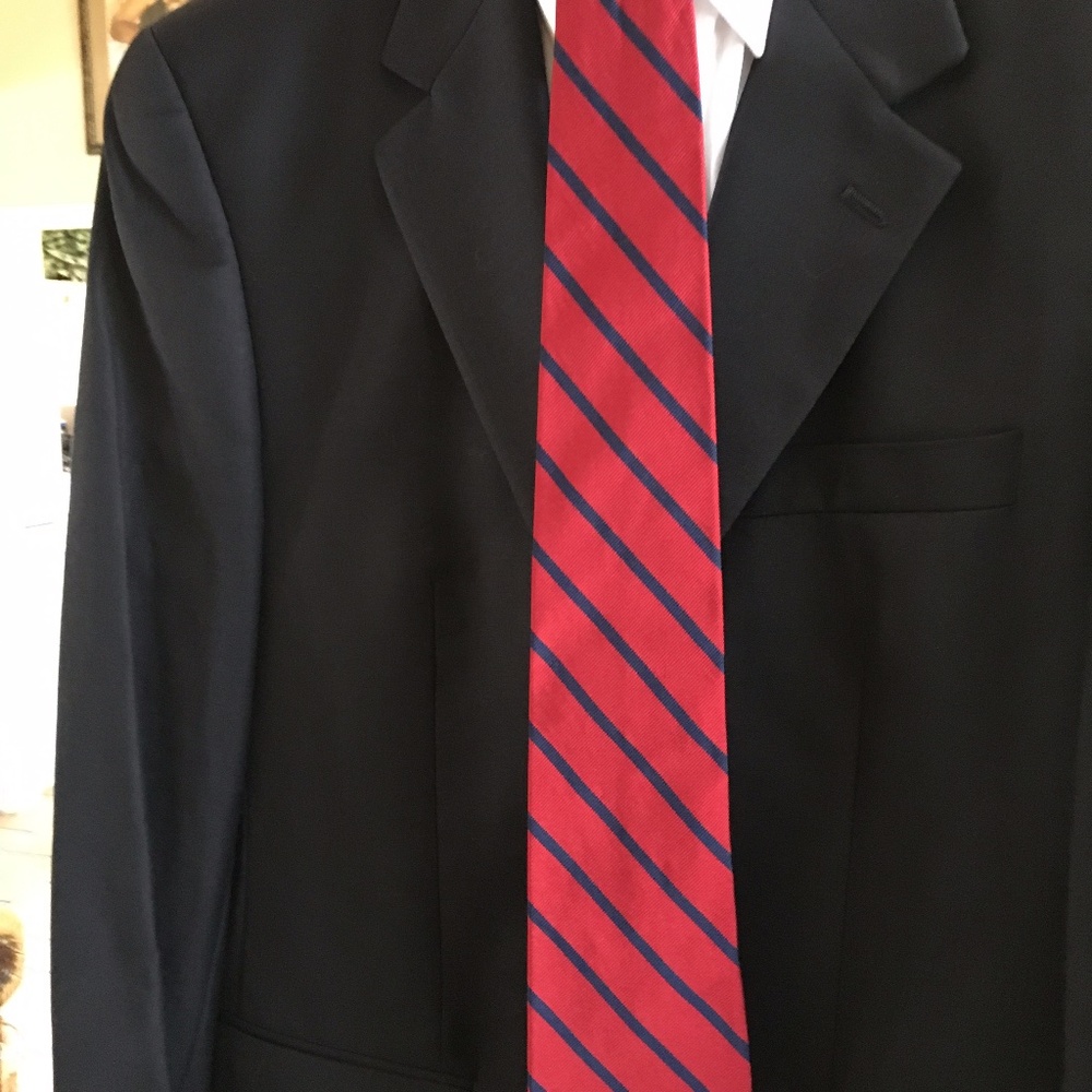 Ralph Lauren Polo Red and Blue striped Tie